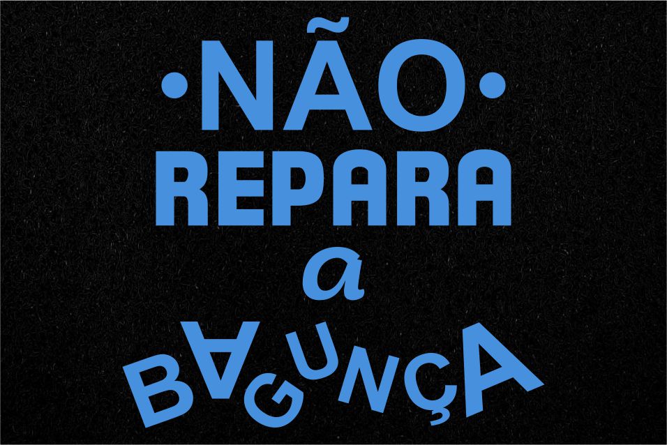 CAPACHO DIVERTIDO NÃO REPARA A BAGUNÇA 0,60X0,40 PRETO