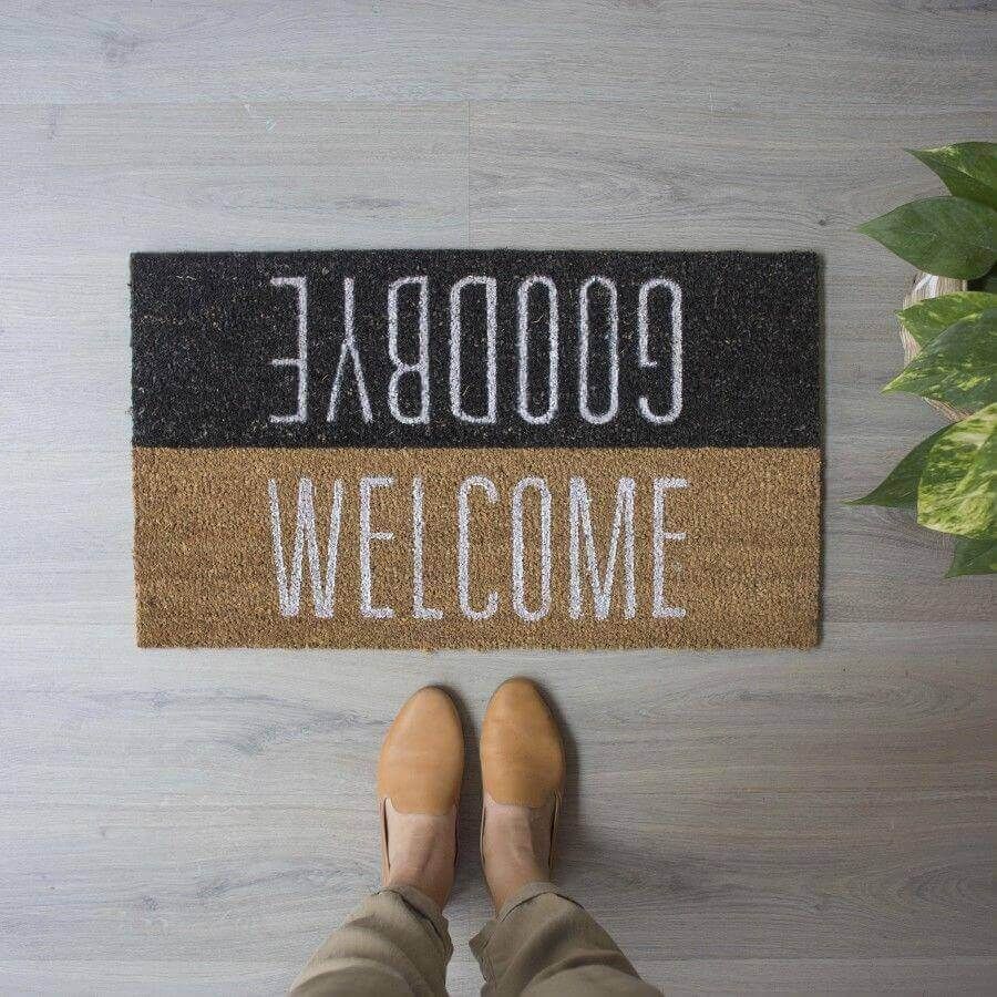 Capacho Divertido Goodbye Welcome 60x40cm 