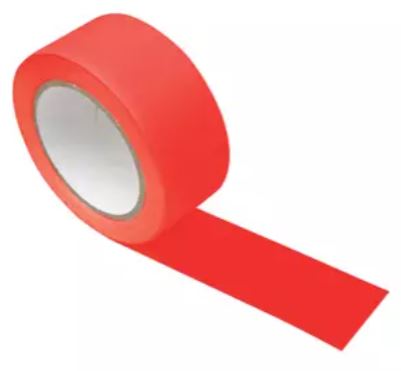 FITA DE DEMARCAÇÃO DE SOLO 48MM VERMELHO