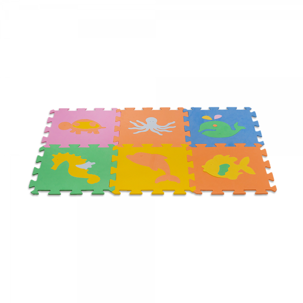 TATAME EVA TX FUNDO DO MAR - 06PCS - 28X28 08mm