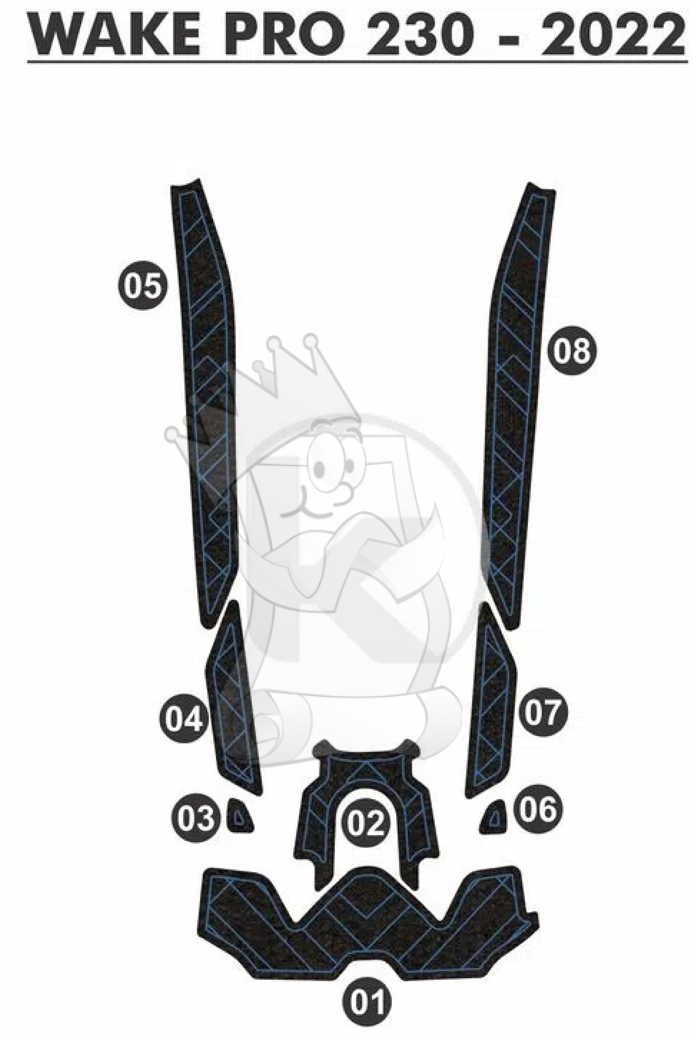 TAPETE EVA SOFT TECH PARA SEADOO WAKE-PRO 230 - 2022