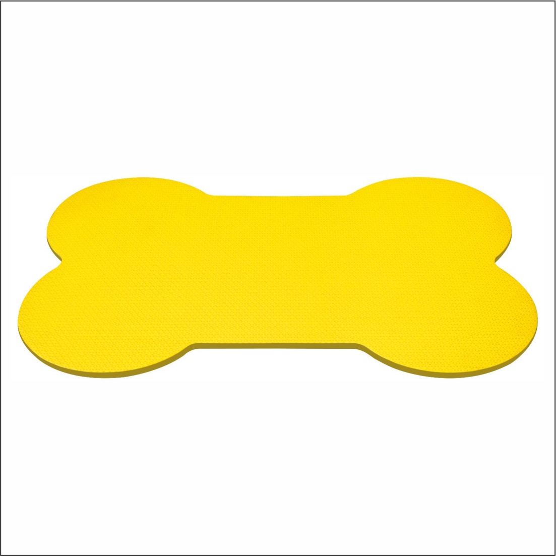 Tapete Pet em EVA Amarelo 60cmx40cmx10mm